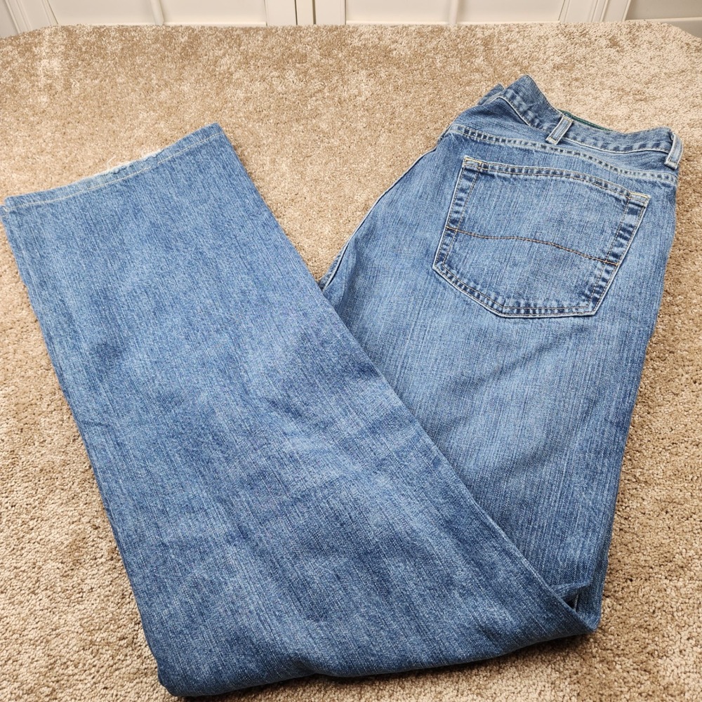 Cremieux Relaxed Fit Mens Blue Denim Jeans Medium Wash 40x31 100% Cotton